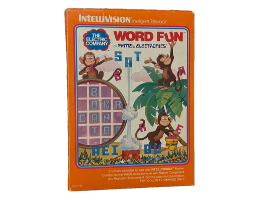 Electric Company Word Fun Mattel Intellivision Video Game