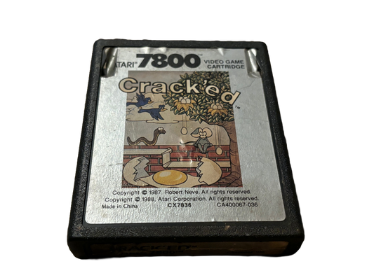 Crack'ed Atari 7800 Video Game