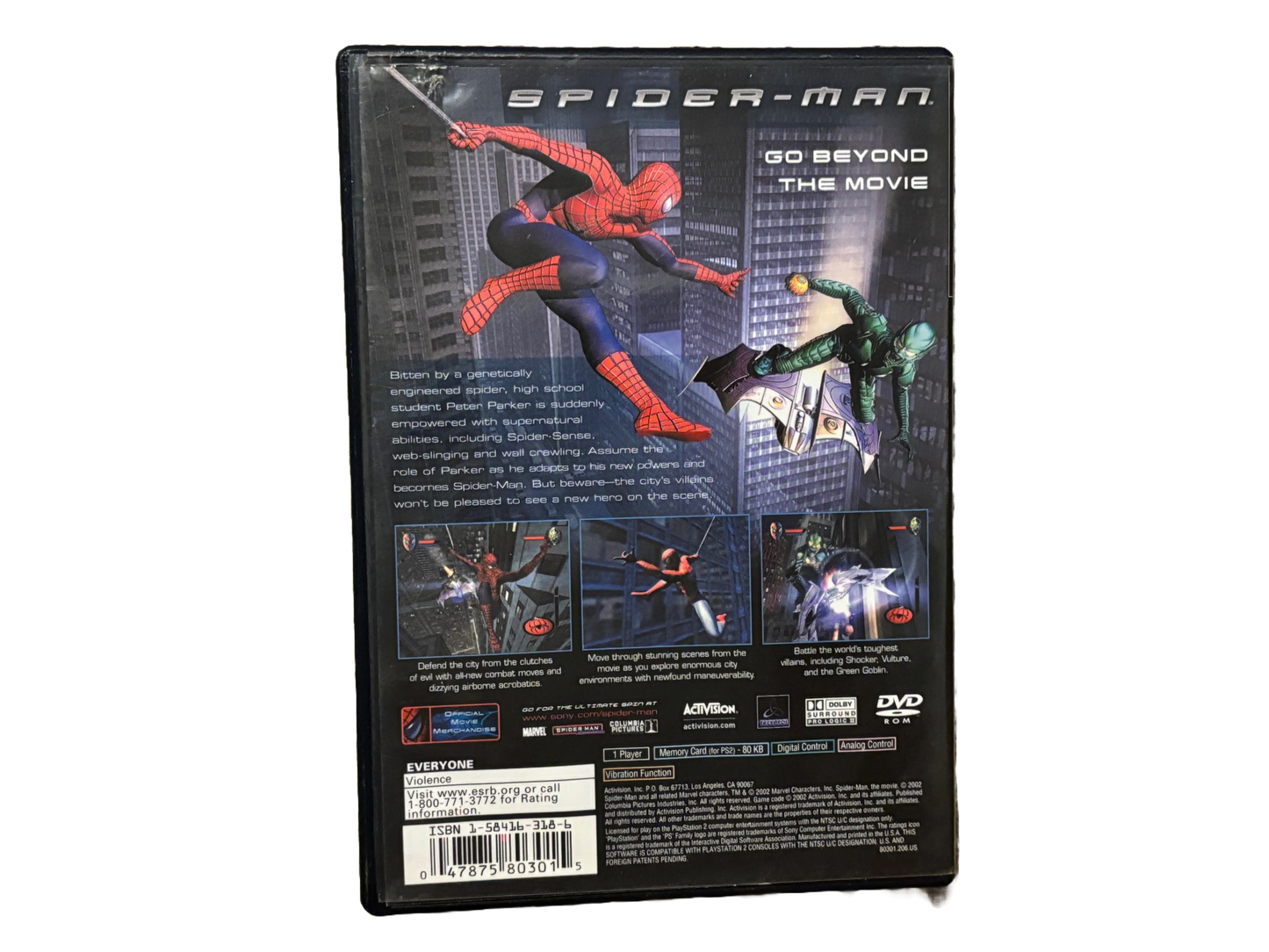 Spider-Man Sony PlayStation 2 PS2 Complete