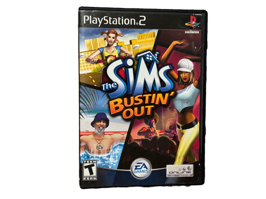 The Sims Bustin' Out Sony PlayStation 2 PS2 Complete