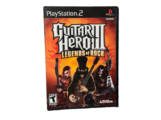 Guitar Hero III Legends of Rock Sony PlayStation 2 PS2 Complete