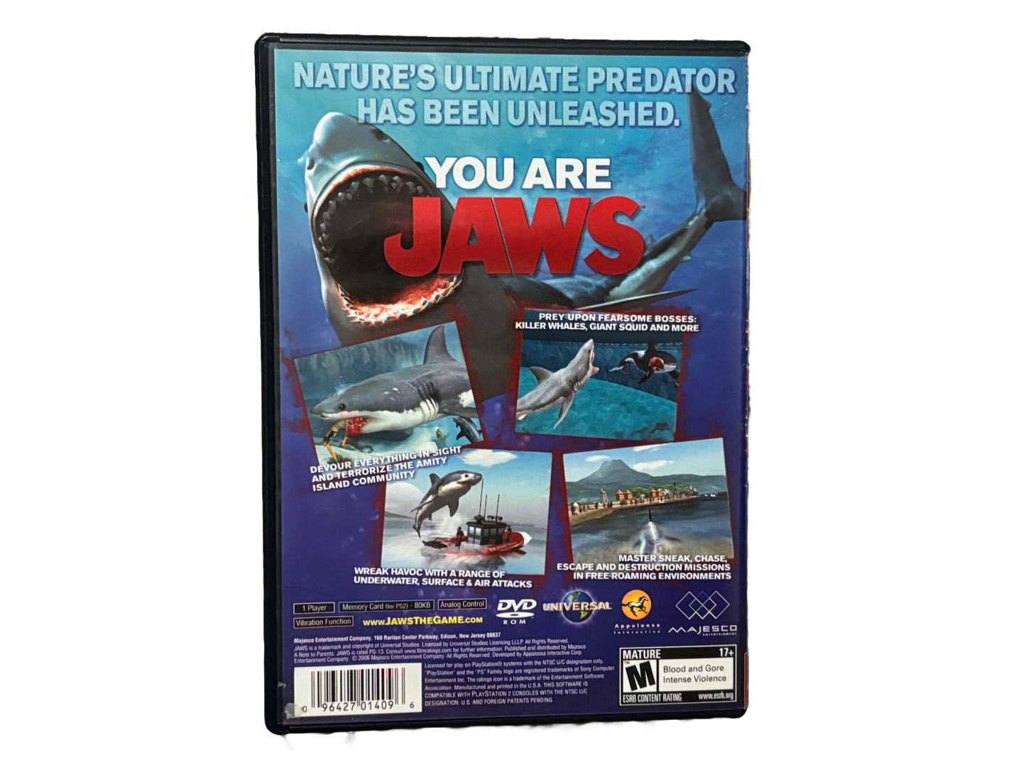 Jaws Unleashed Sony PlayStation 2 PS2