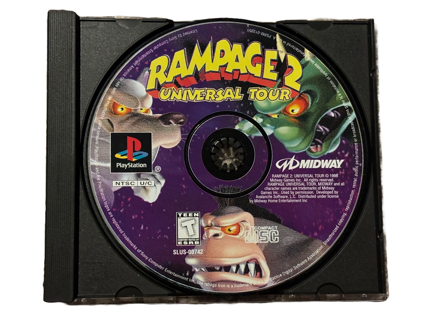 Rampage 2 Universal Tour Sony PlayStation PS1