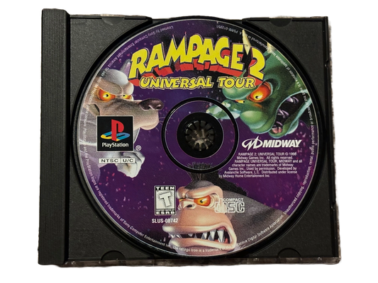 Rampage 2 Universal Tour Sony PlayStation PS1