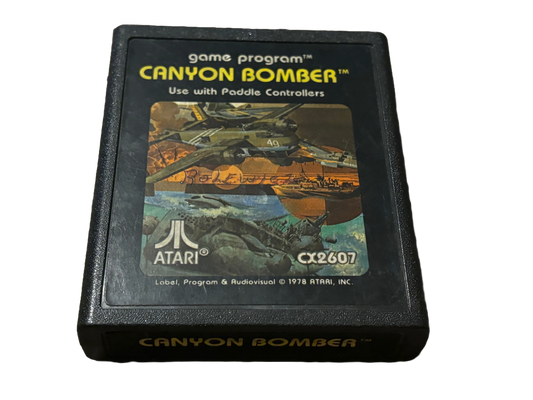 Canyon Bomber Atari 2600 Video Game