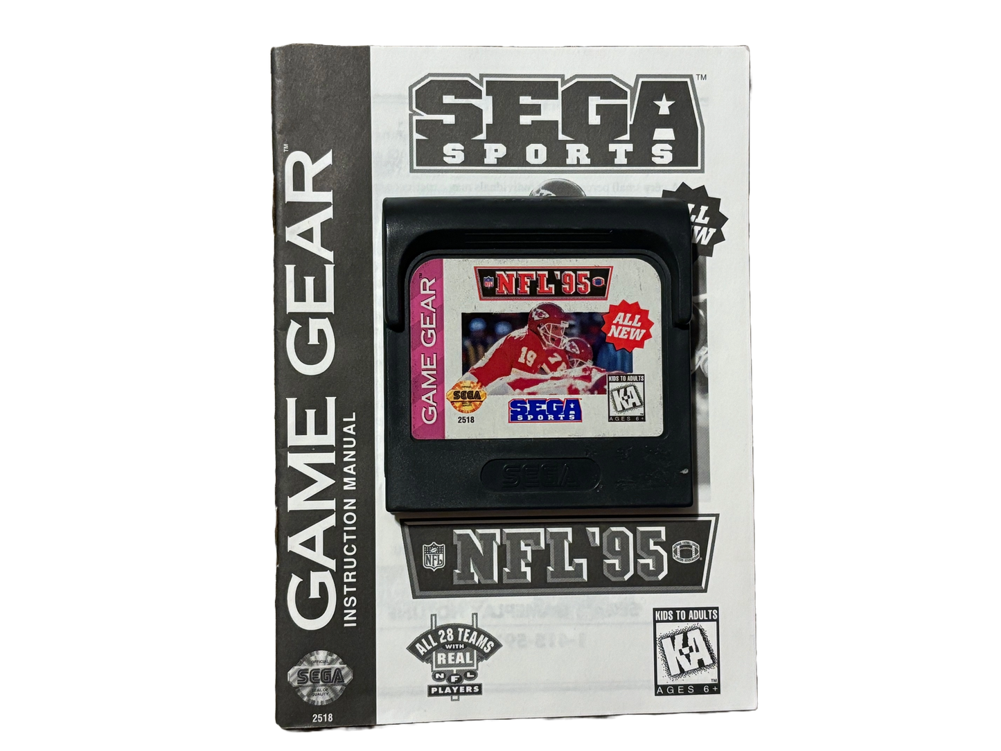 NFL 95 Sega Game Gear Video Game