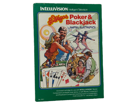 Las Vegas Poker & Blackjack Mattel Intellivision Video Game. Complete.