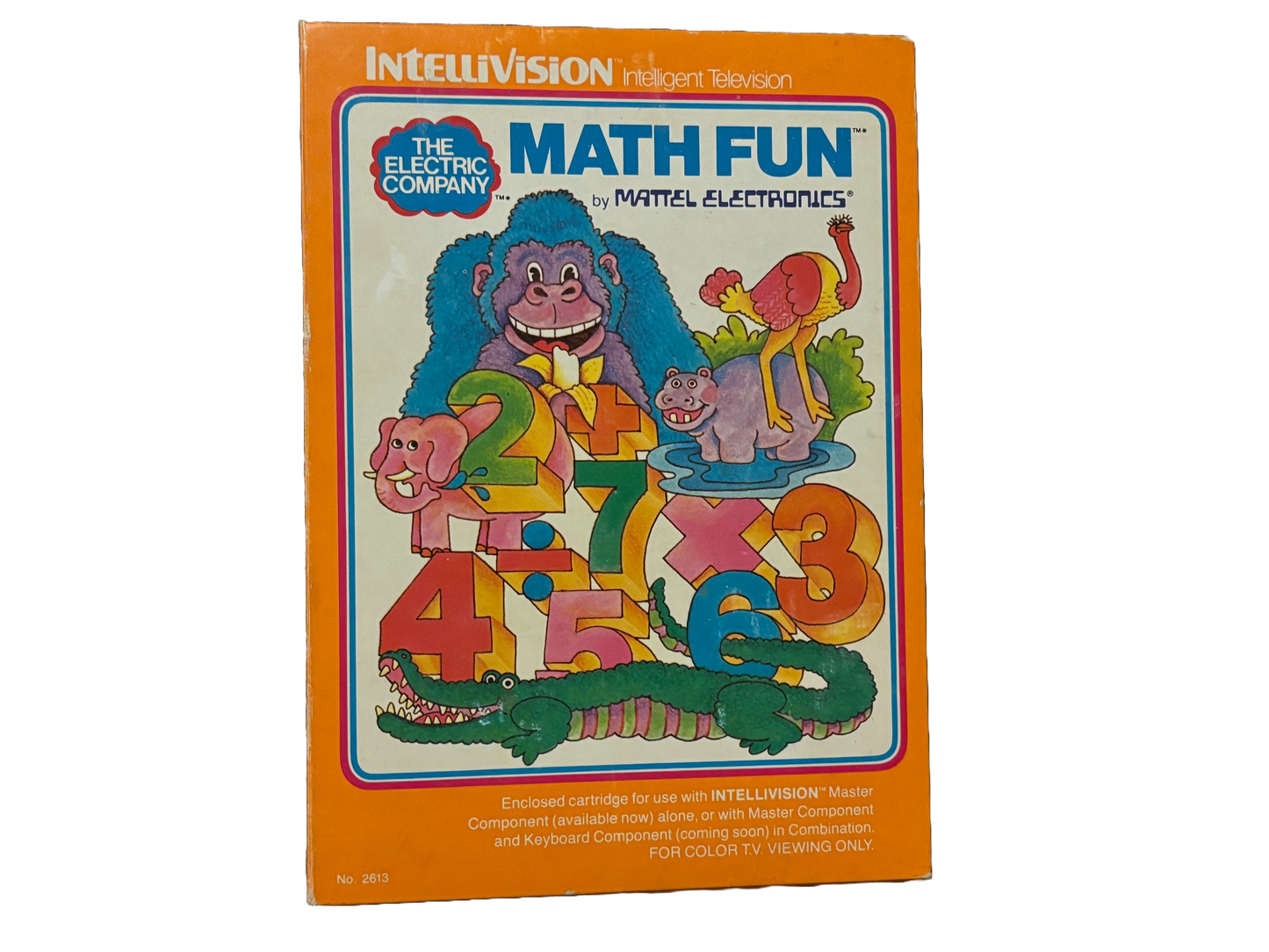 Electric Company Math Fun Mattel Intellivision Video Game. Complete.