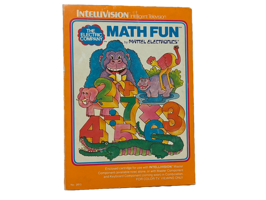 Electric Company Math Fun Mattel Intellivision Video Game. Complete.