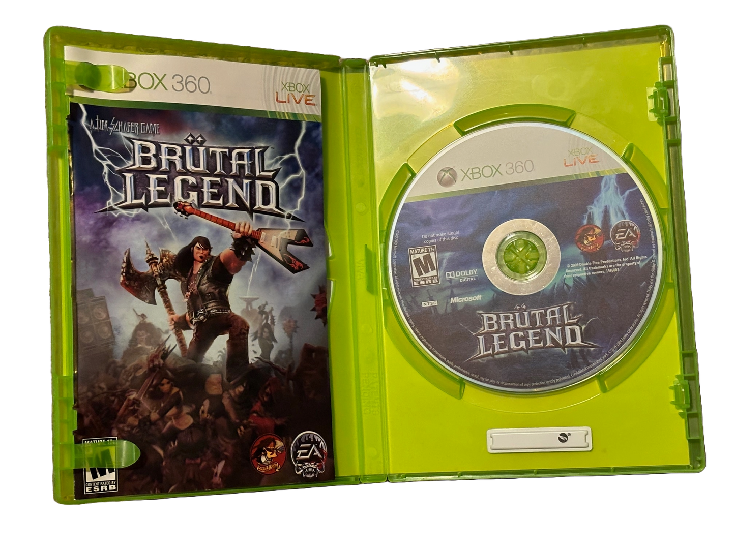 Brutal Legend Microsoft Xbox 360 Video Game. Complete.