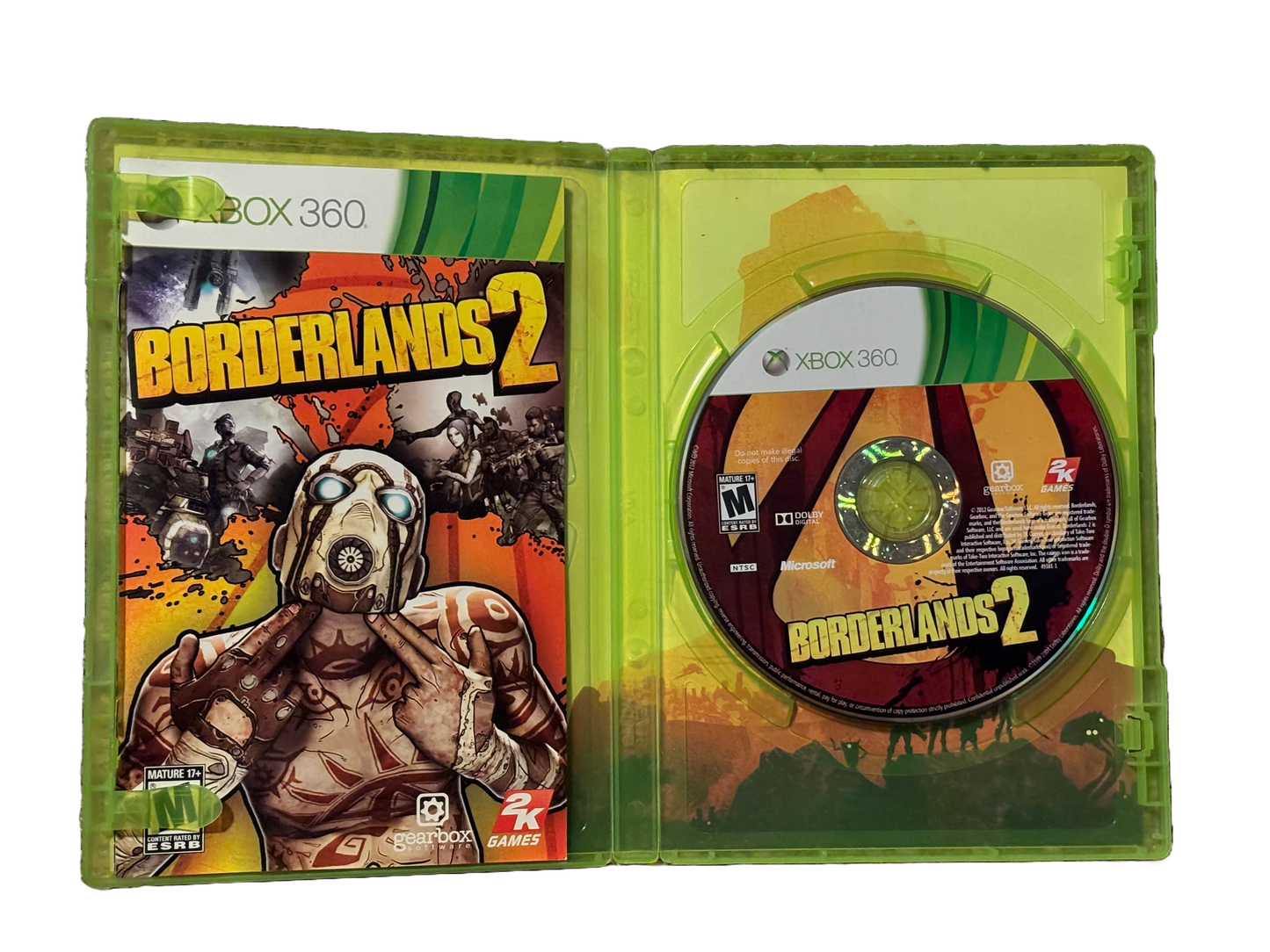 Borderlands 2 Microsoft Xbox 360 Video Game. Complete.