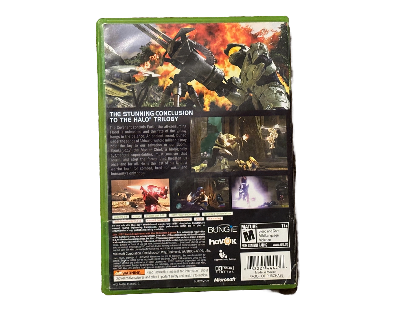 Halo 3 Microsoft Xbox 360 Video Game