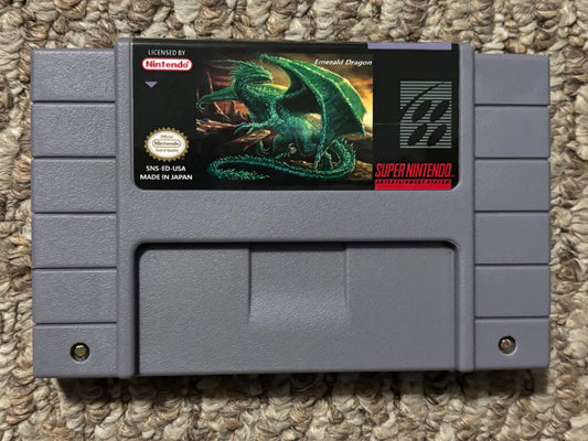 Emerald Dragon Super Nintendo SNES Video Game