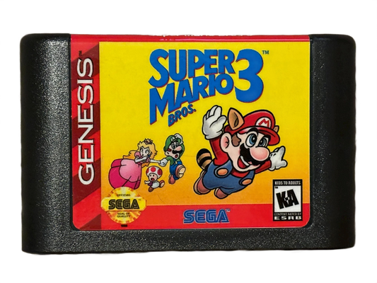 Super Mario Bros 3 Sega Genesis Video Game