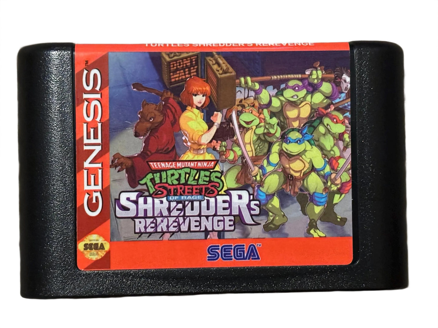 Teenage Mutant Ninja Turtles Shredders Re-Revenge Sega Genesis Video Game