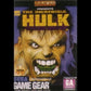 The Incredible Hulk Sega Game Gear Video Game