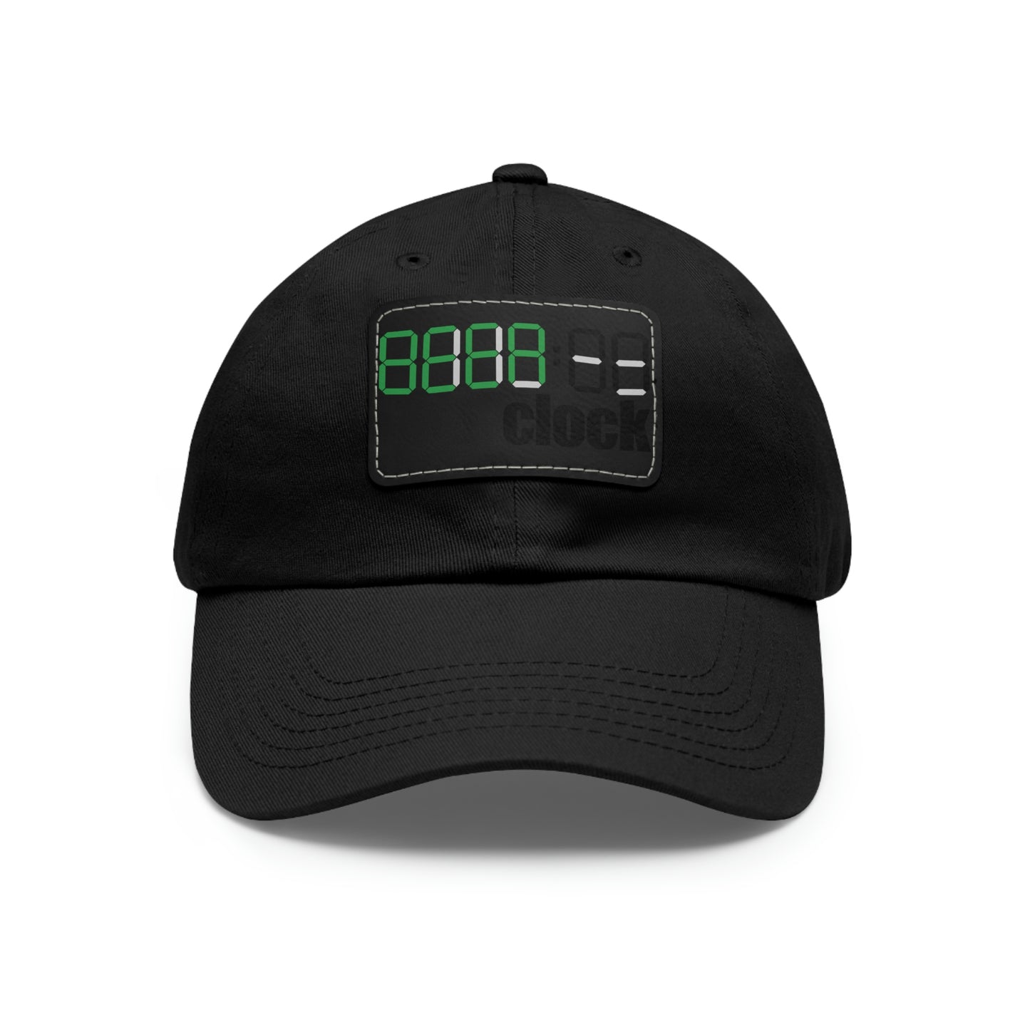 Beer on Clock Dad Hat with Leather Patch