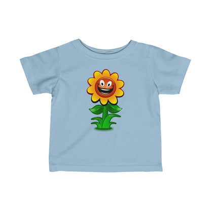 Flower Video Game Style  Infant Fine Jersey Tee