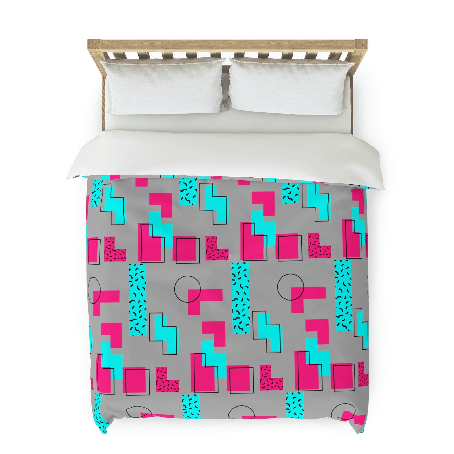 Tetris Style Pattern Duvet Cover