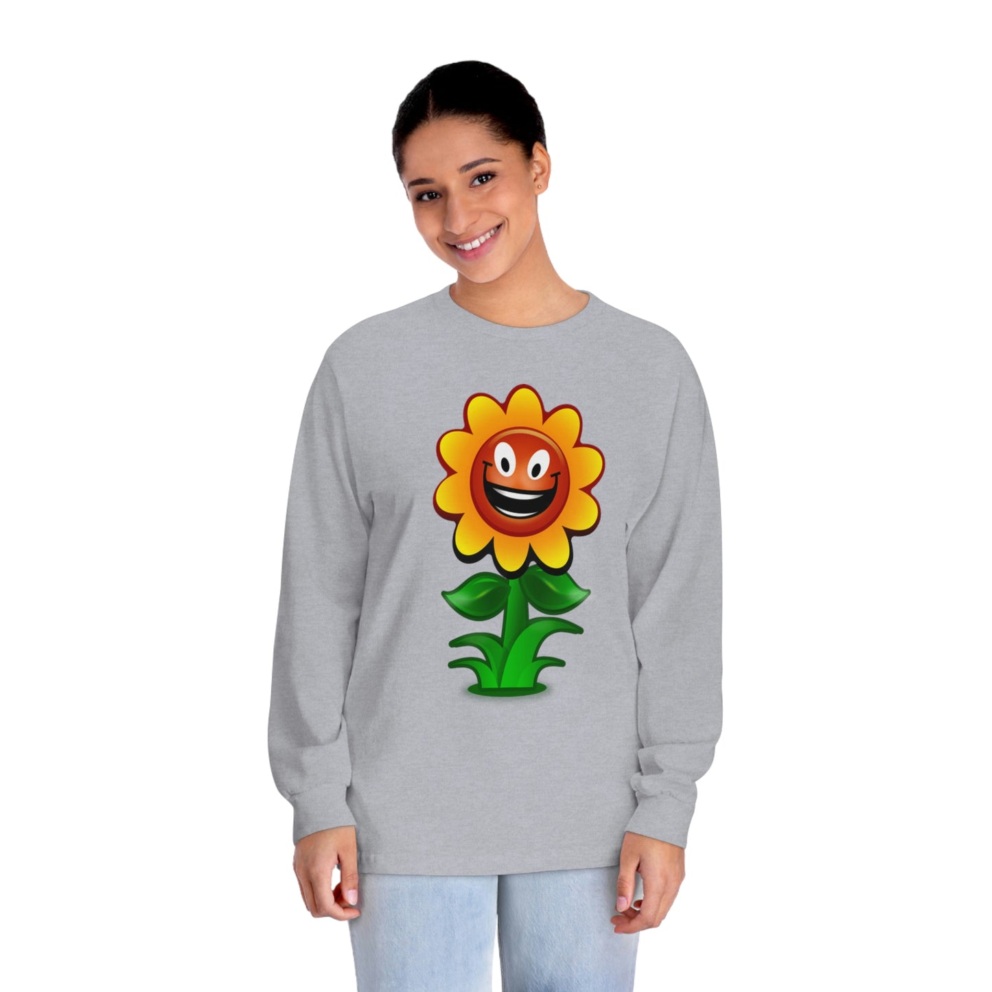 Video Game Retro Style Flower Unisex Classic Long Sleeve T-Shirt