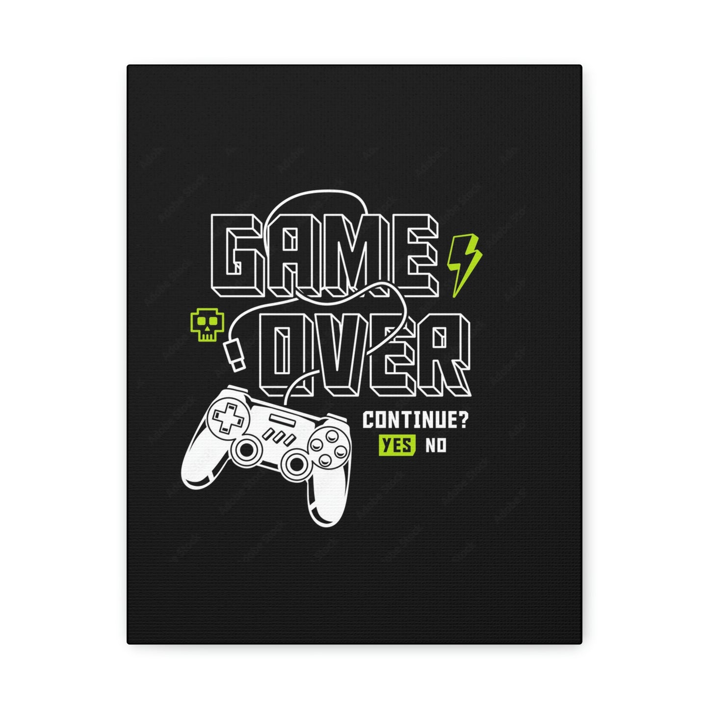 Game Over Canvas Gallery Wraps