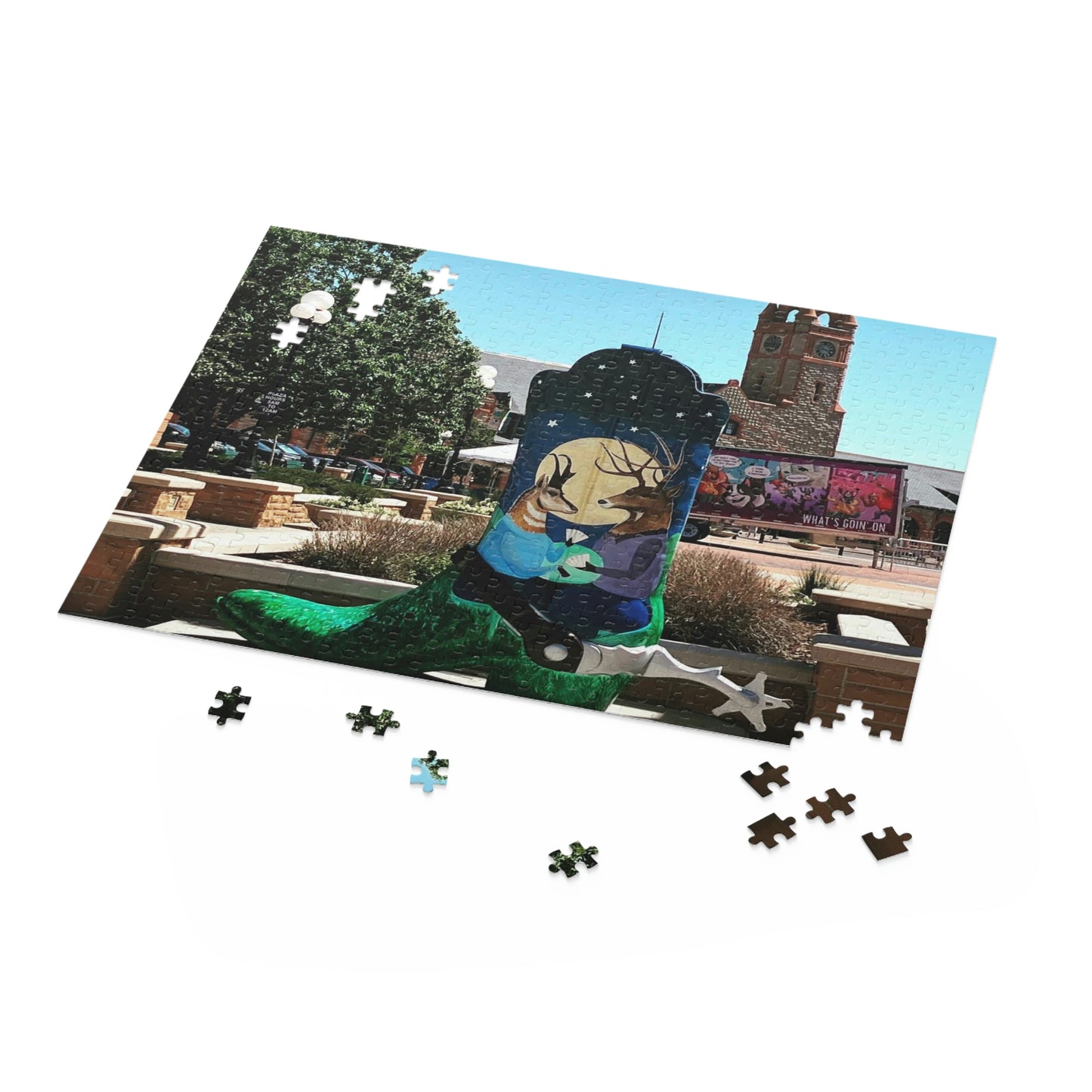 Cheyenne Cowboy Boot Scenic Puzzle (120, 252, 500-Piece)