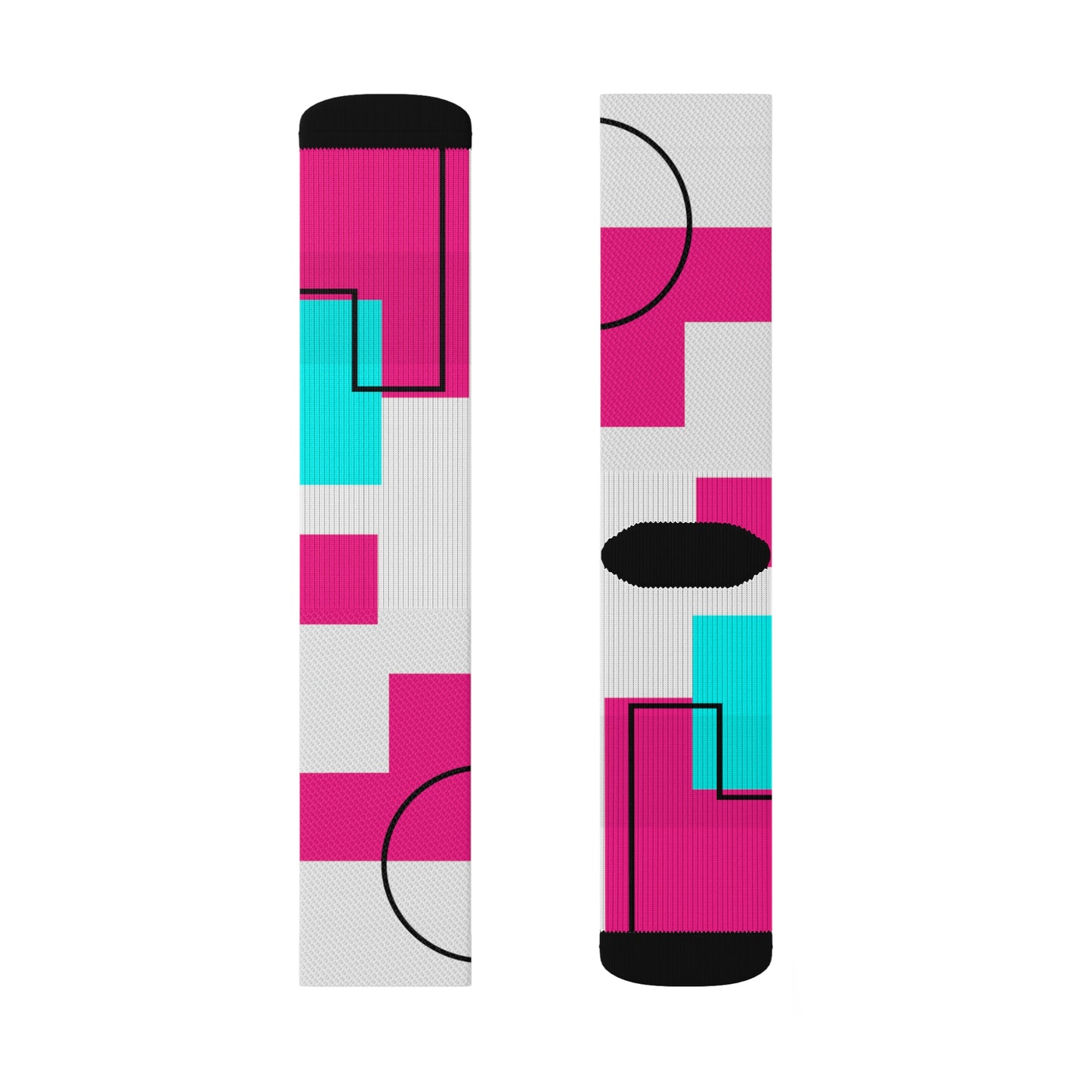 Tetris Style Sublimation Socks