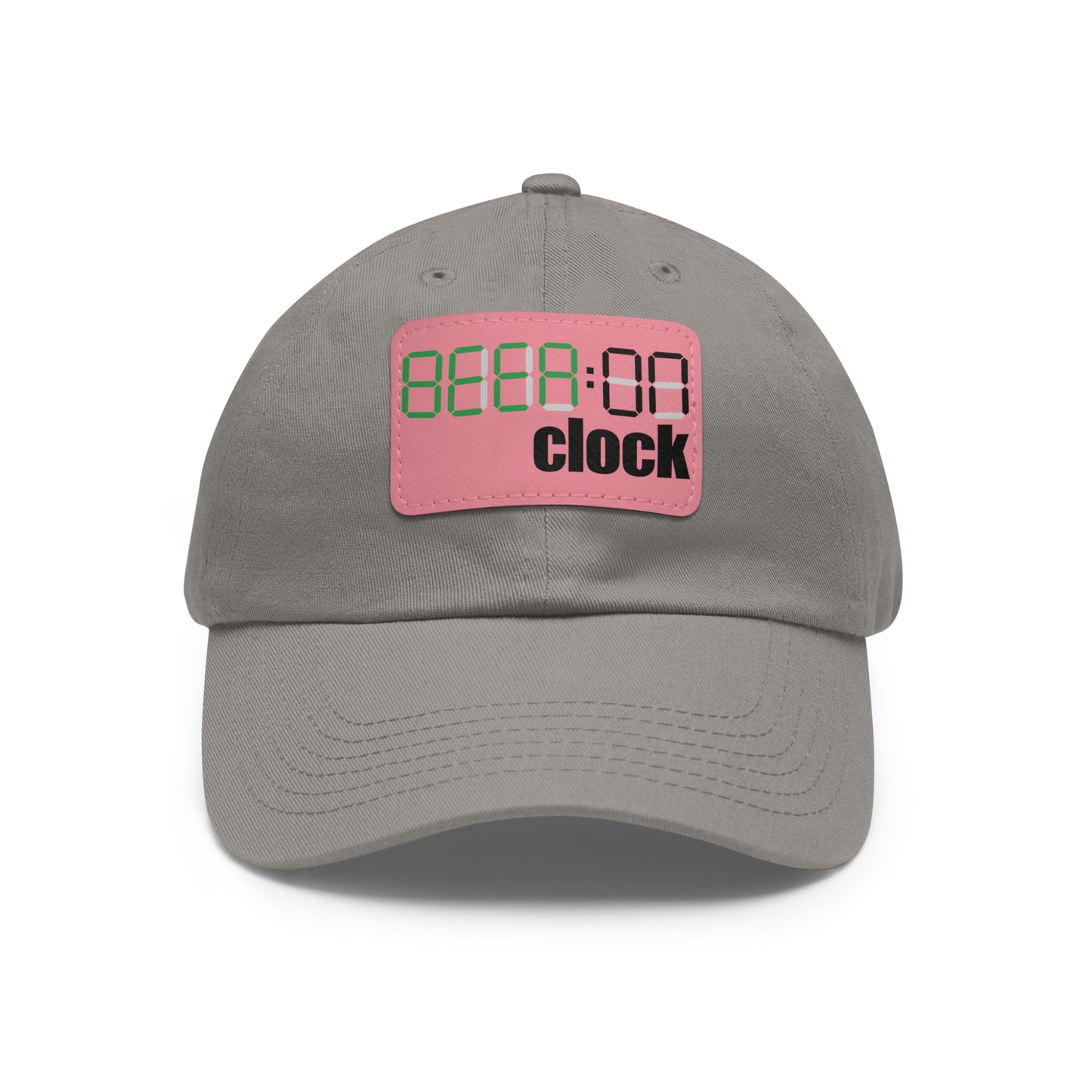 Beer on Clock Dad Hat with Leather Patch