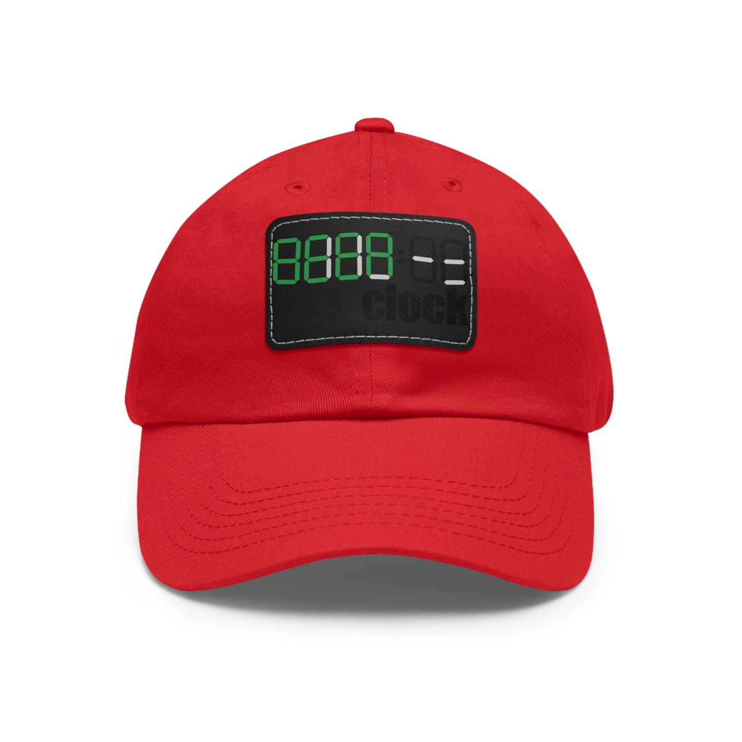 Beer on Clock Dad Hat with Leather Patch