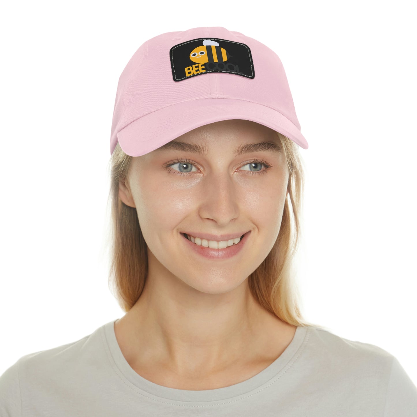 Bee Cool Dad Hat with Leather Patch