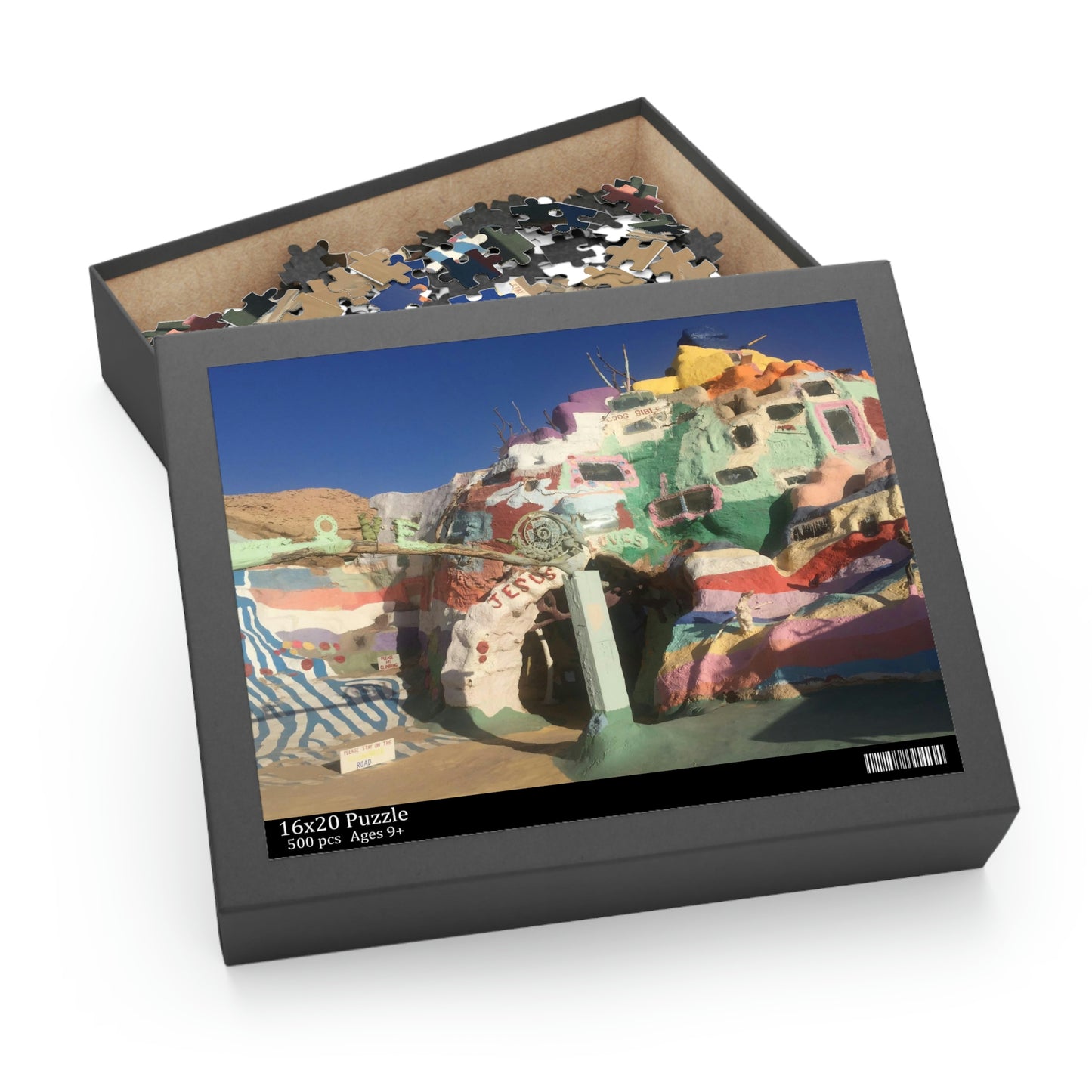 Salvation Mountain Slab City Scenic Puzzle (120, 252, 500-Piece)