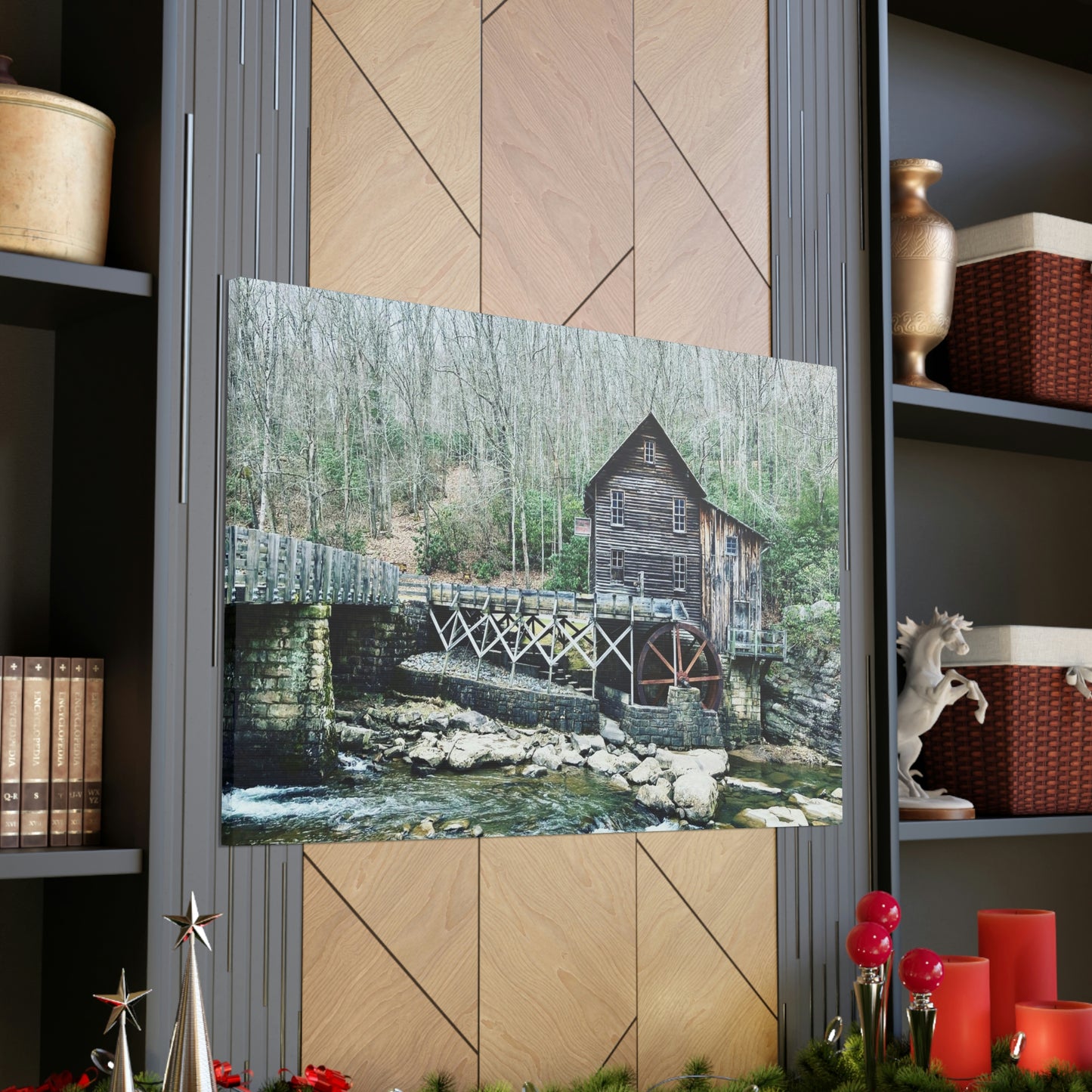 Grist Mill Scenic Canvas Gallery Wraps