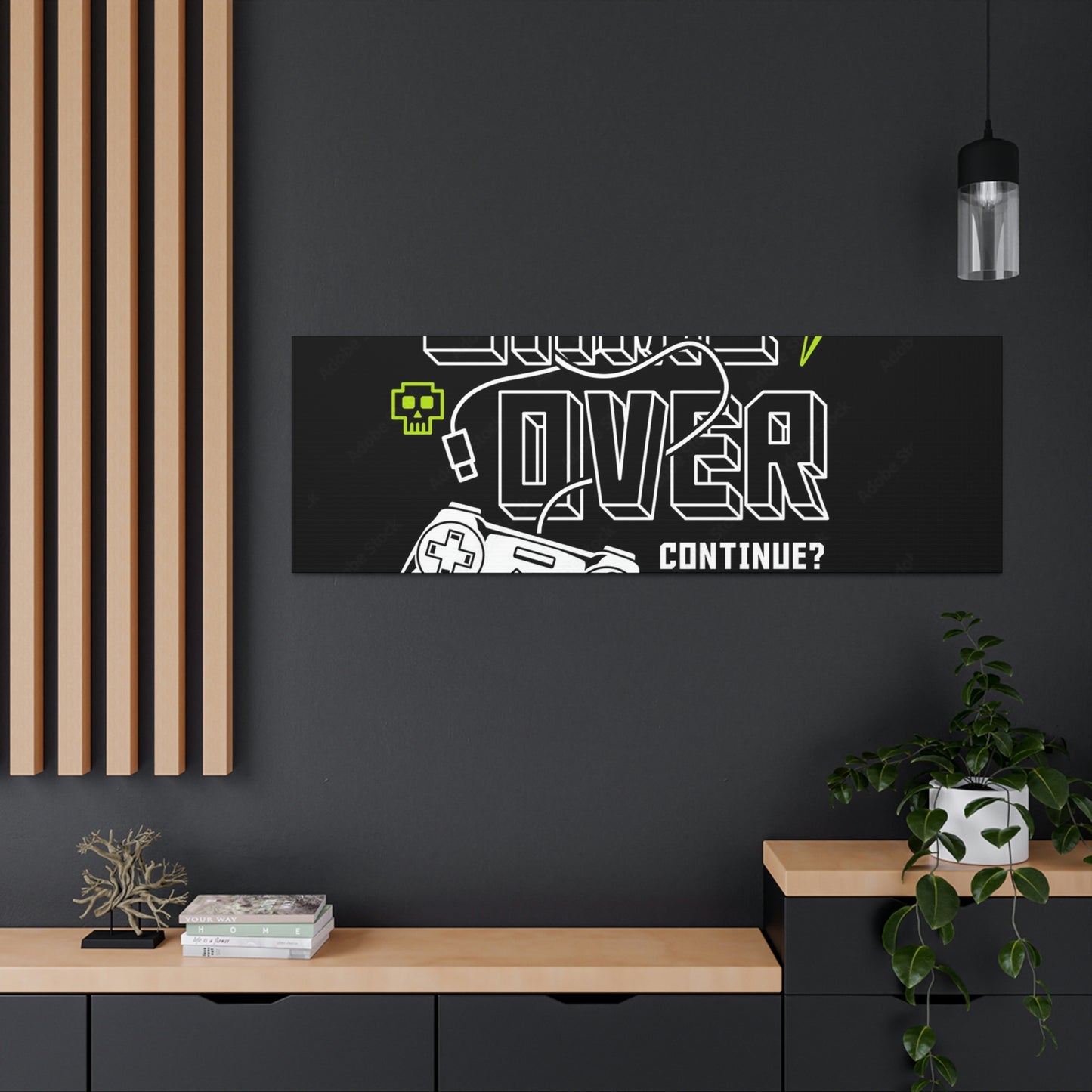 Game Over Canvas Gallery Wraps