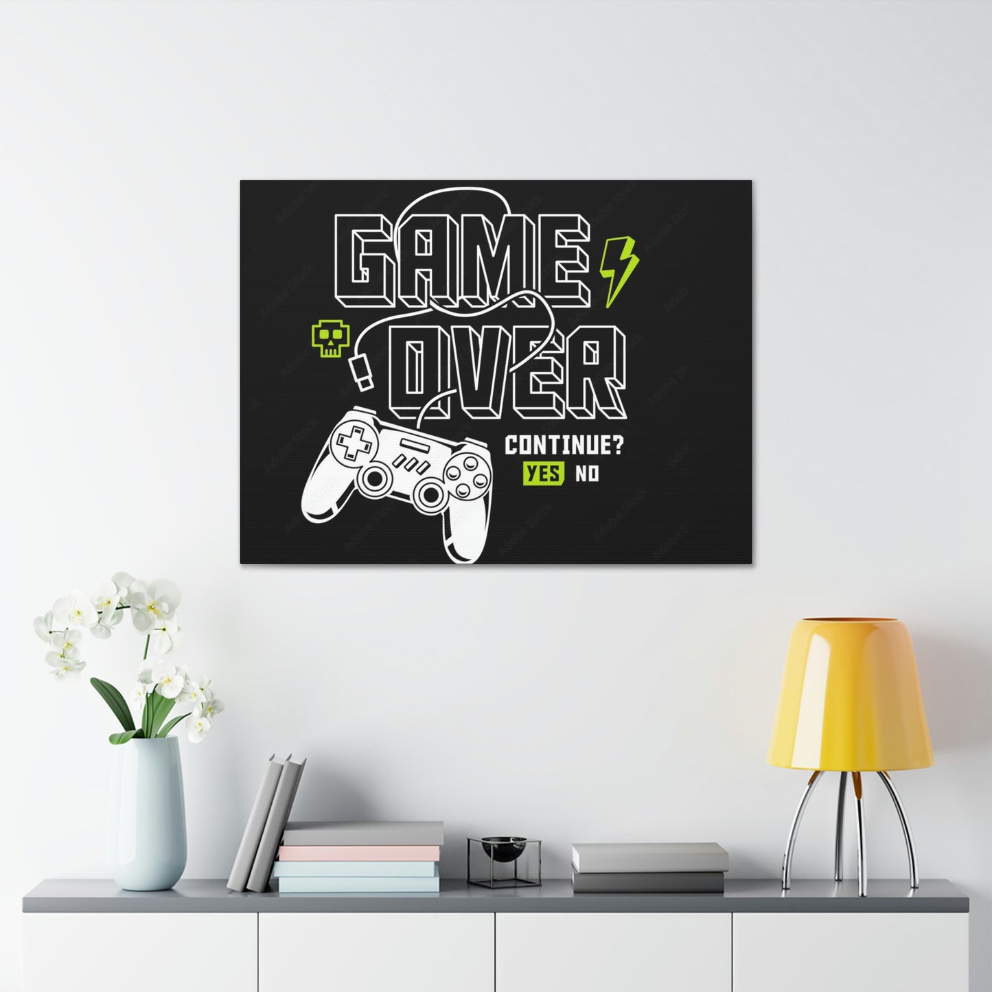 Game Over Canvas Gallery Wraps