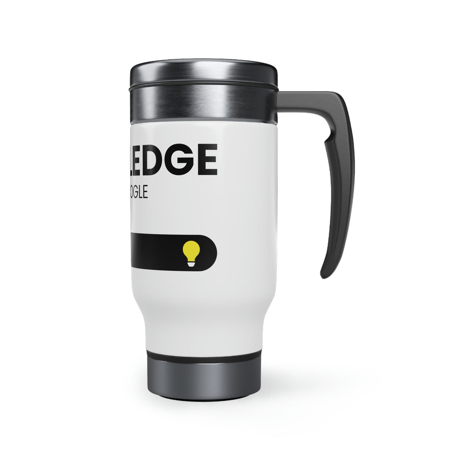 Knowledge Powered By Google Travel Mug with Handle, 14oz