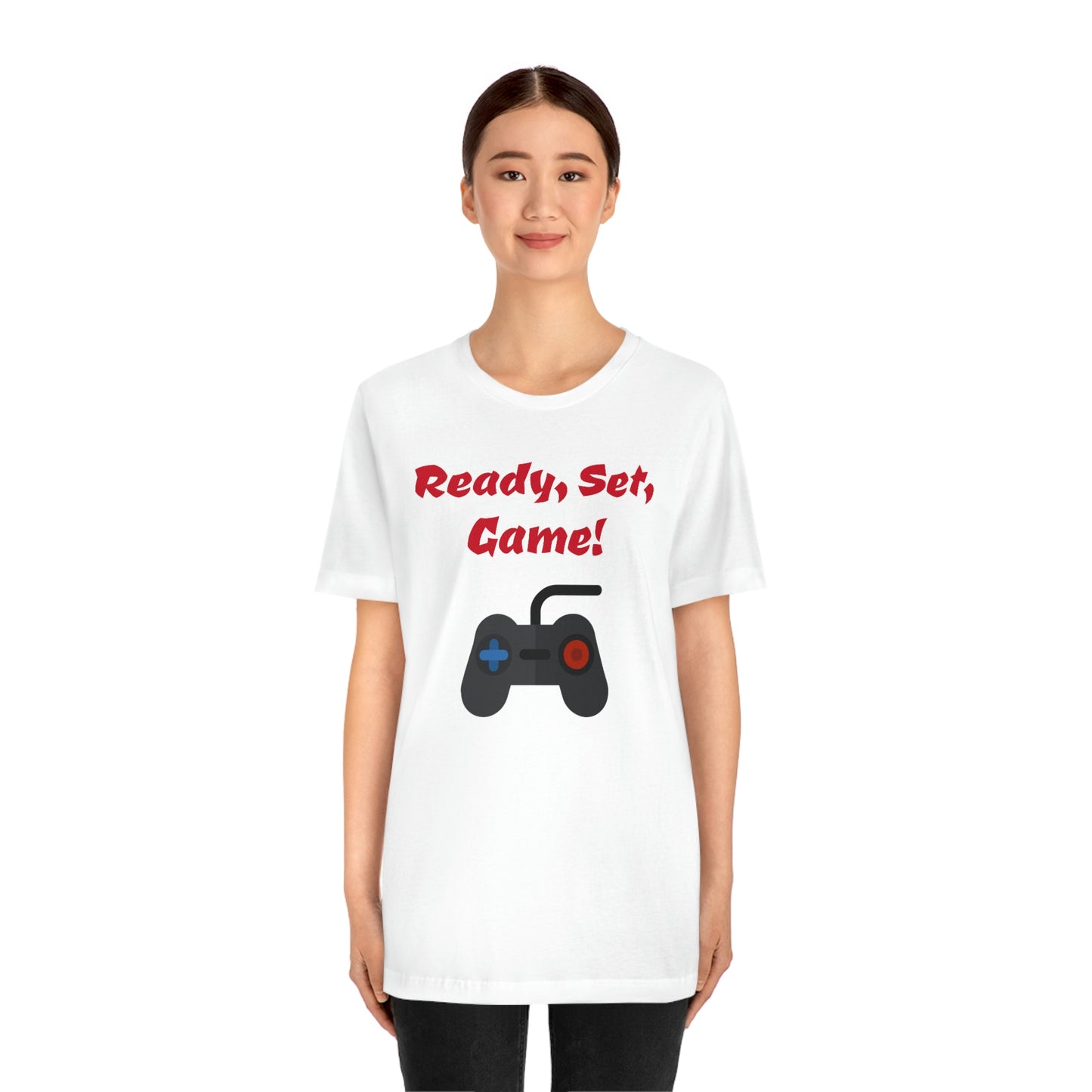 Ready, Set, Game! Unisex Jersey Short Sleeve Tee