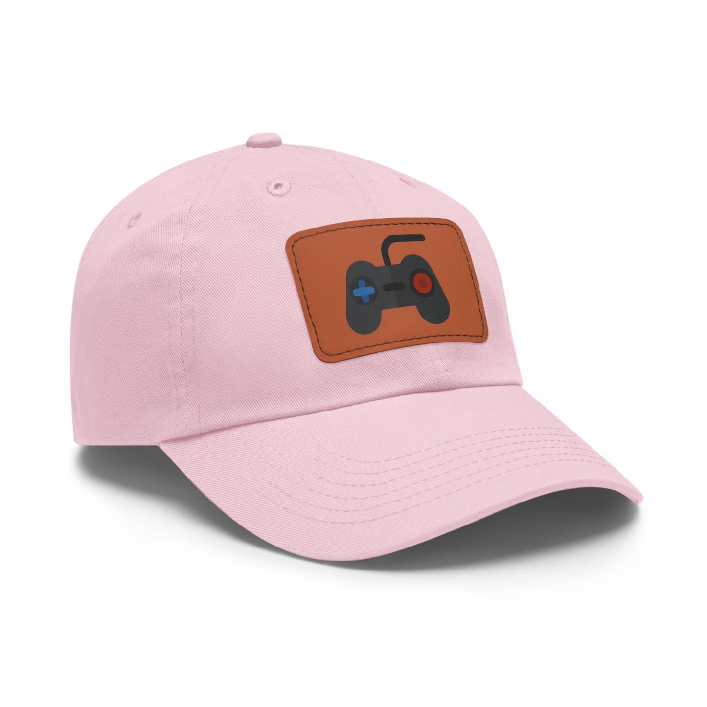 Retro Game Controller Dad Hat with Leather Patch