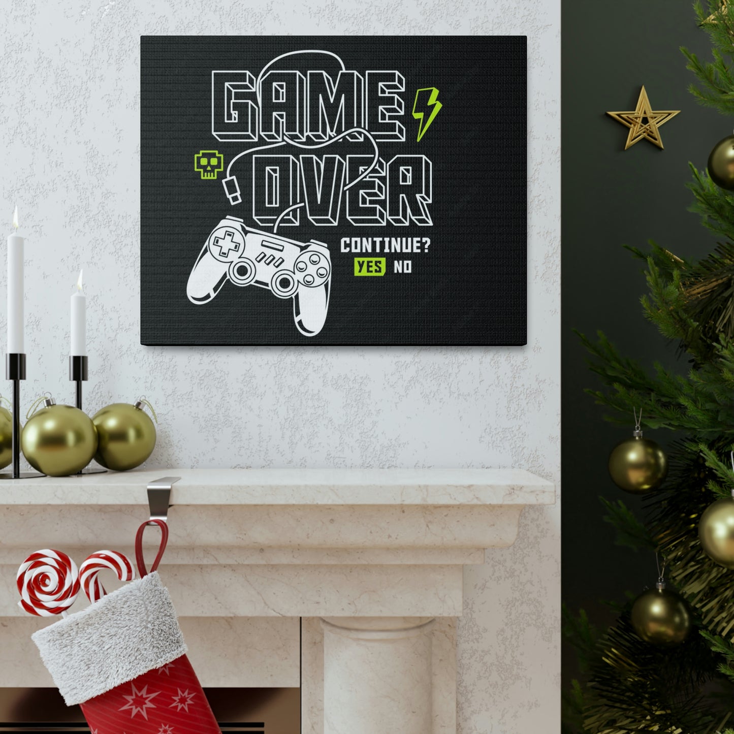 Game Over Canvas Gallery Wraps