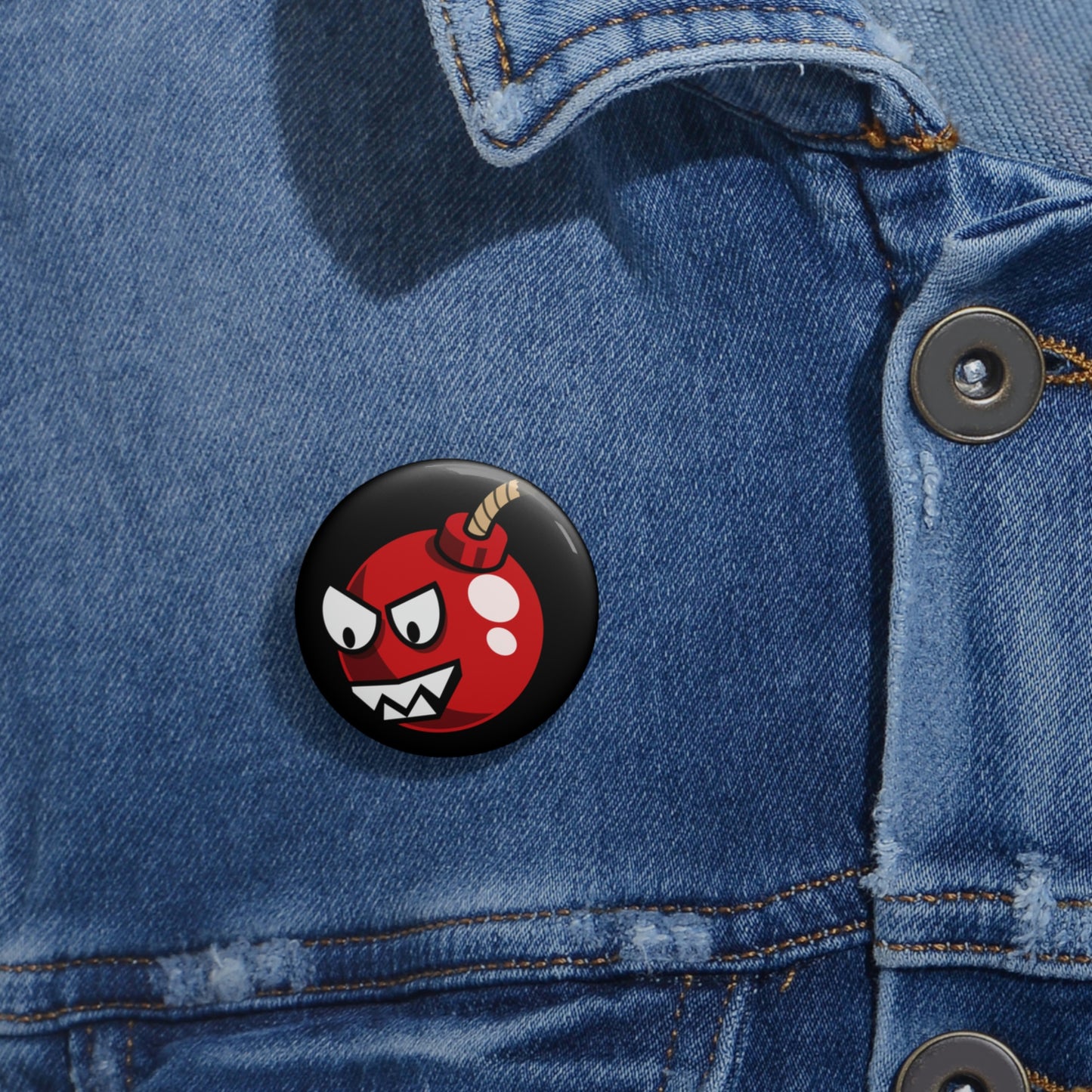 Video Game Style Bob-omb Custom Pin Buttons