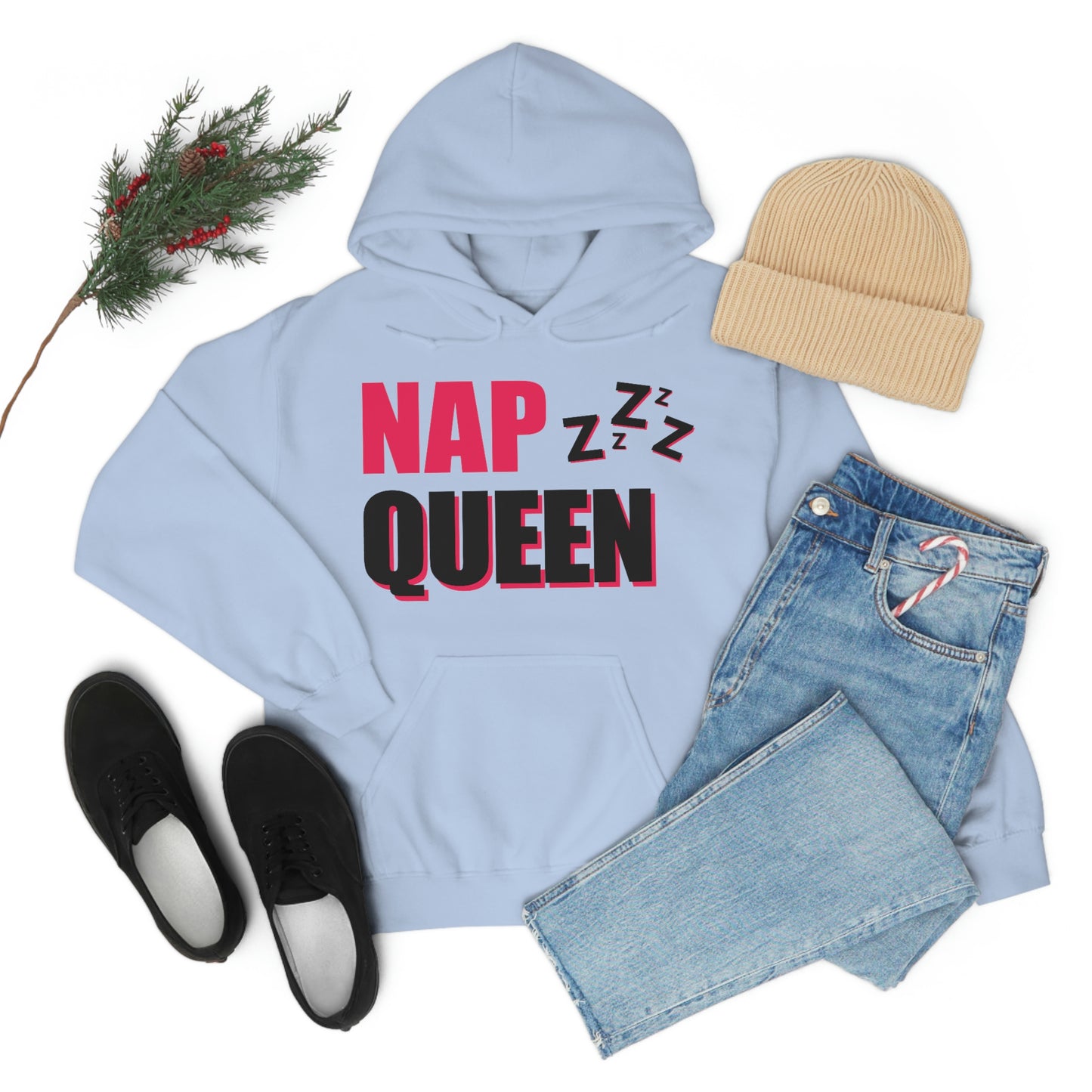 Nap Queen Unisex Hooded Sweatshirt