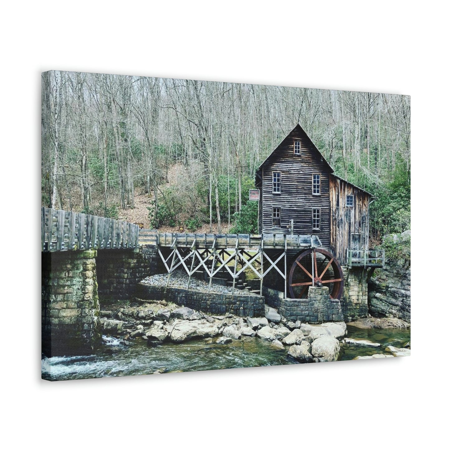 Grist Mill Scenic Canvas Gallery Wraps