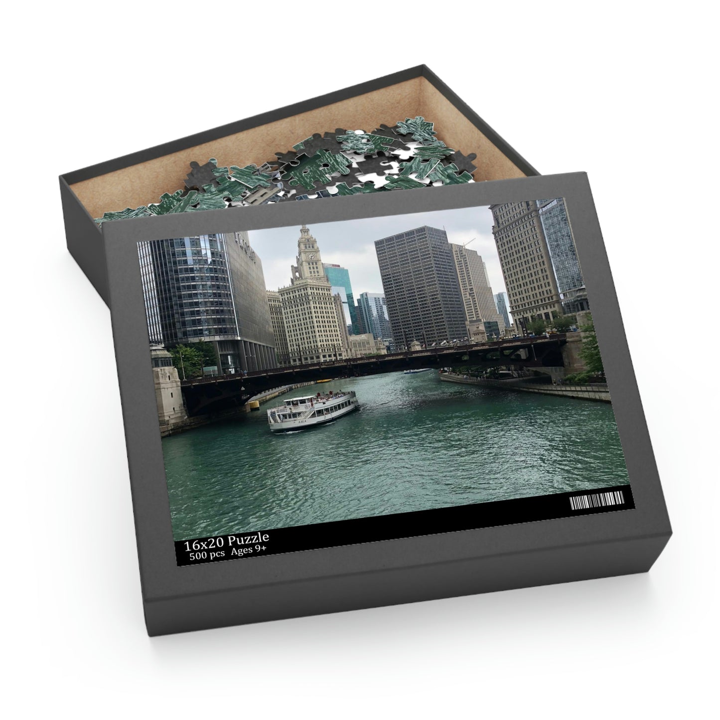 Chicago River Scenic Puzzle (120, 252, 500-Piece)