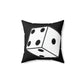 Dice Roll Spun Polyester Square Pillow