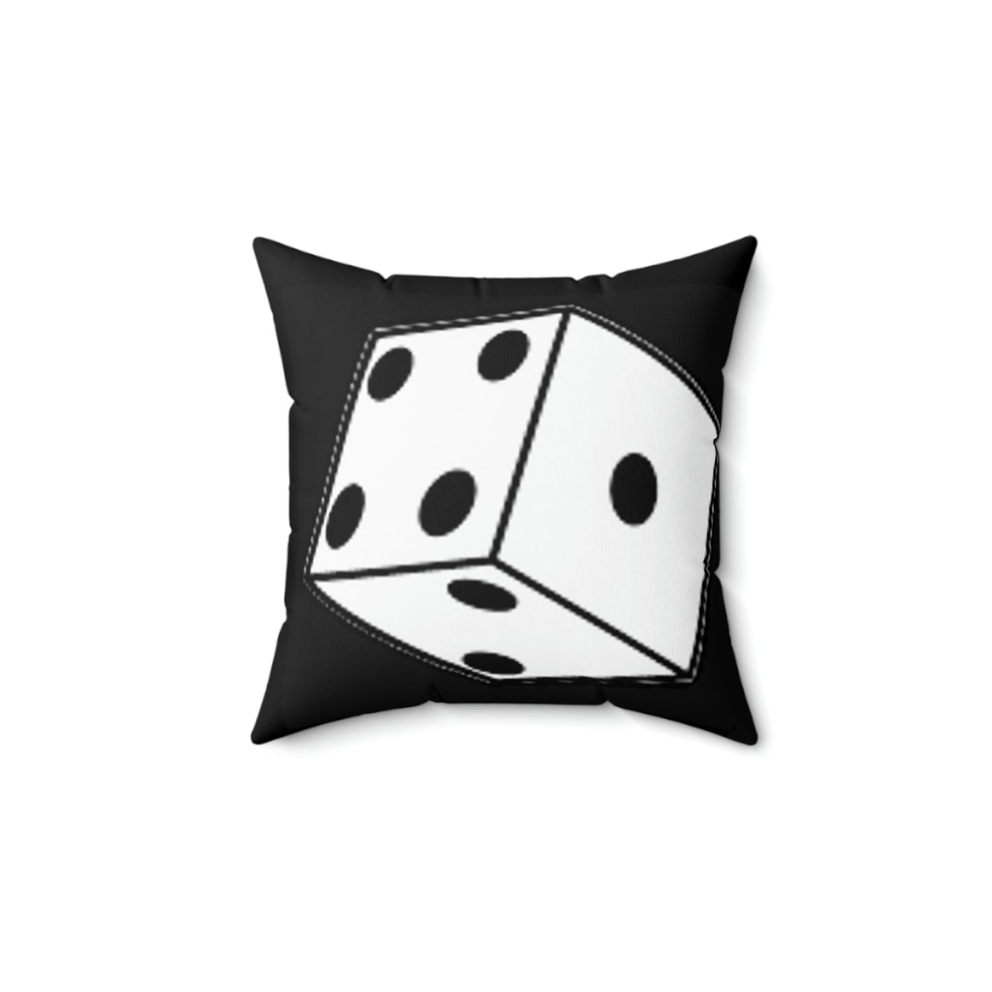 Dice Roll Spun Polyester Square Pillow