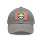 Mushroom 1 UP 8 Bit Style Dad Hat with Leather Patch