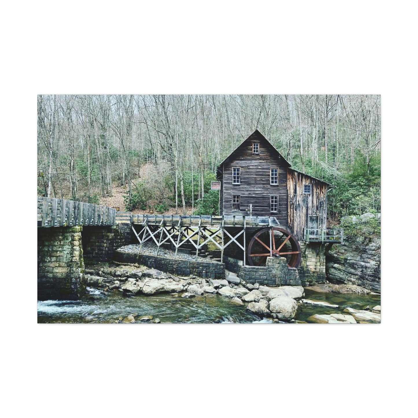 Grist Mill Scenic Canvas Gallery Wraps