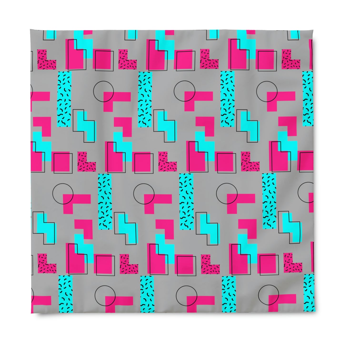 Tetris Style Pattern Duvet Cover