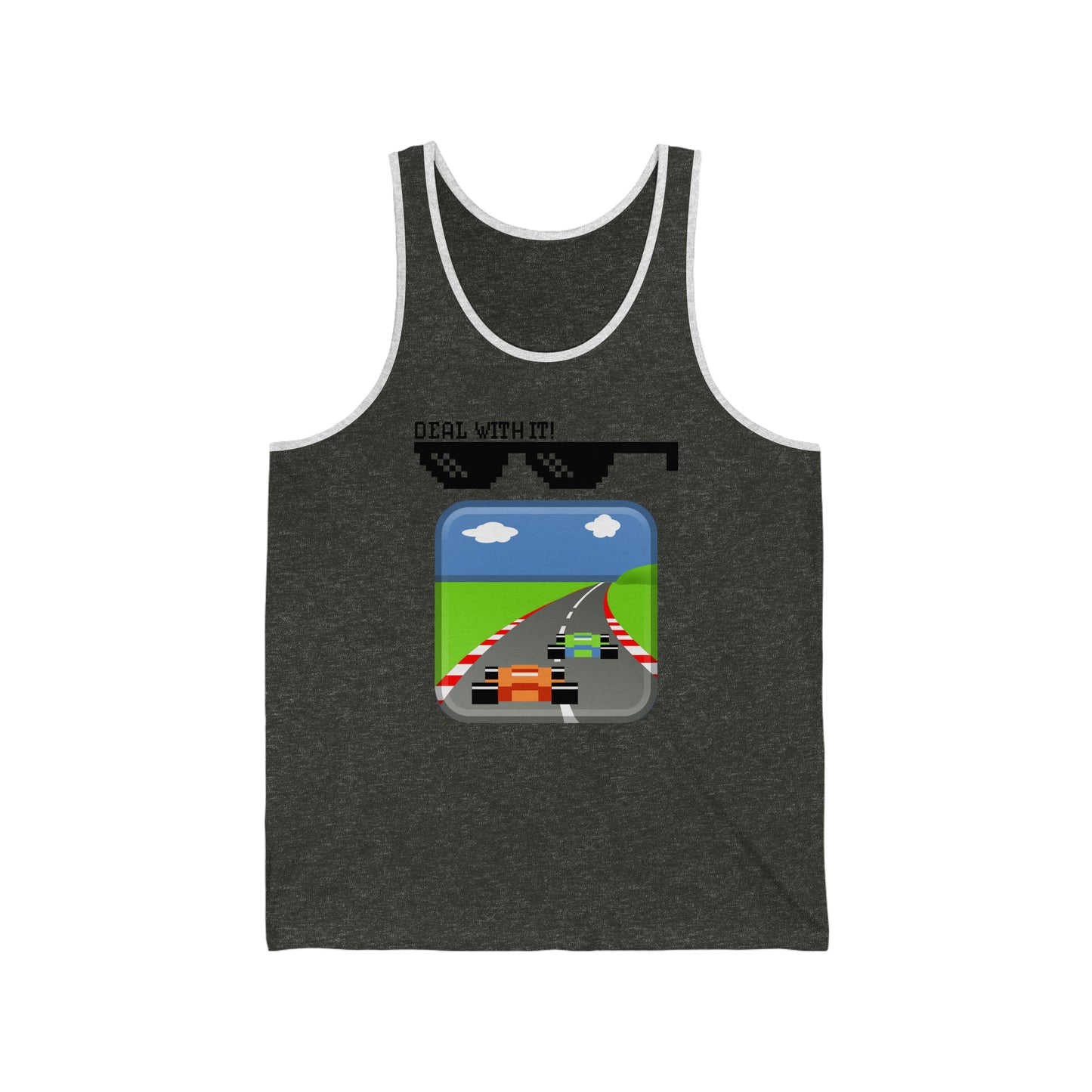 Deal With It! Pole Position Style Unisex Tank Top