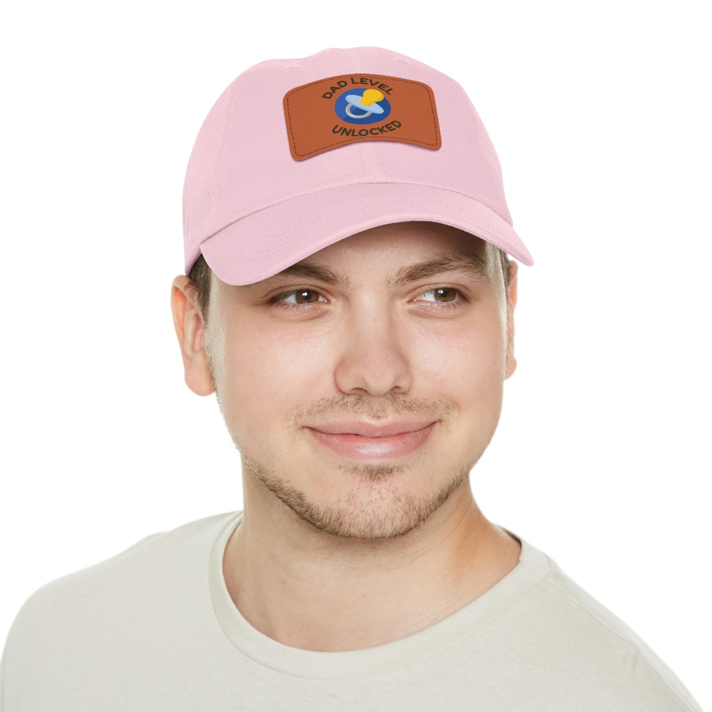 Dad Level Unlocked Dad Hat with Leather Patch