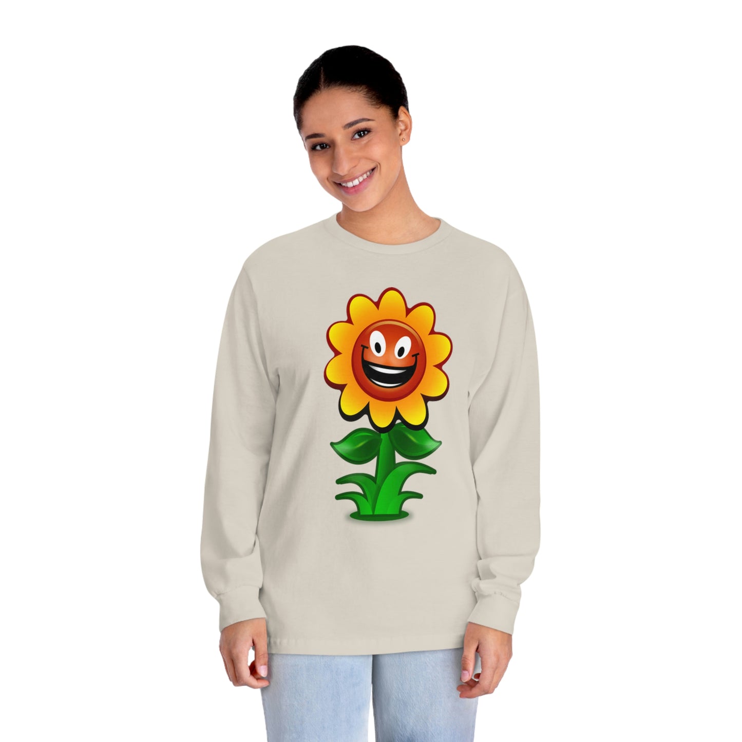 Video Game Retro Style Flower Unisex Classic Long Sleeve T-Shirt